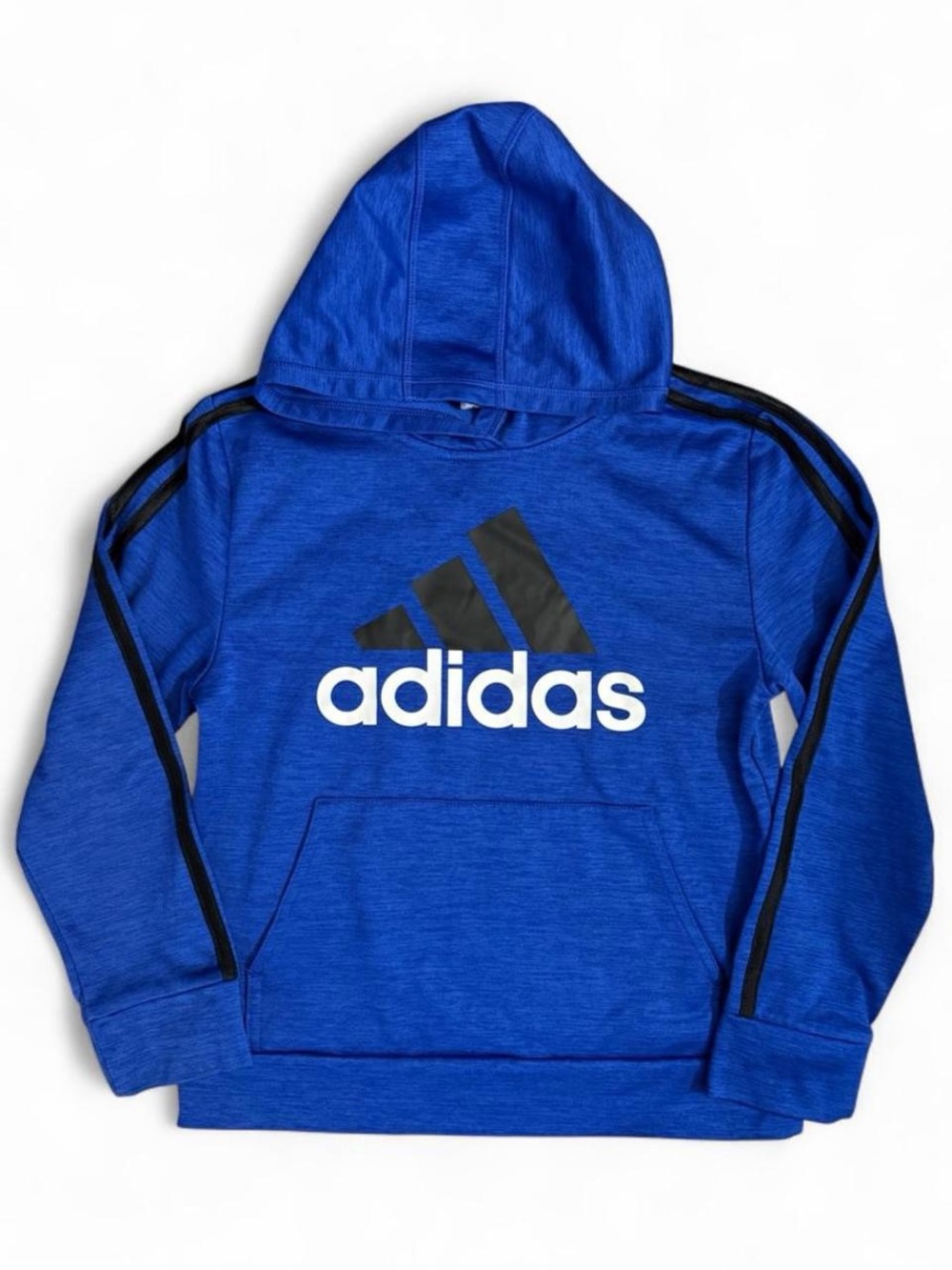 adidas Royal Blue Logo Pullover Hoodie for Kids